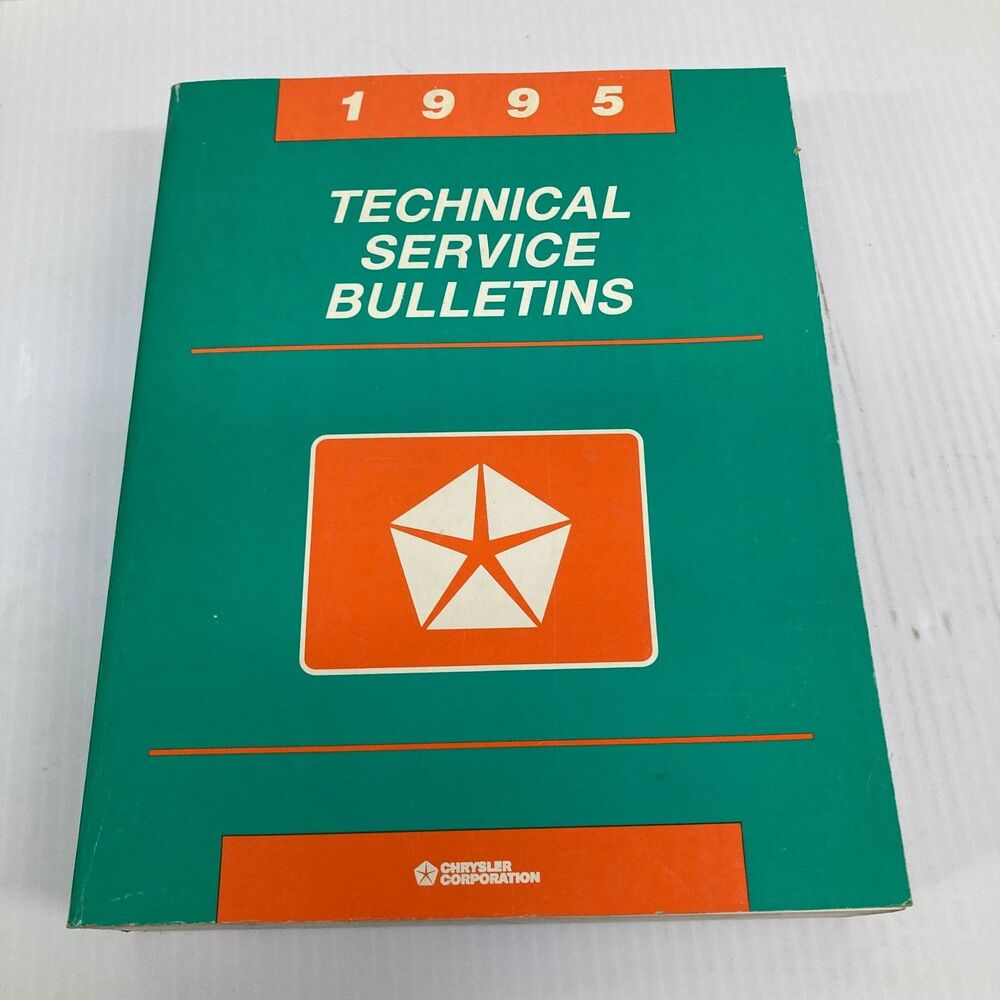 Chrysler Technical Service Bulletins Master Index 1995 Manual
